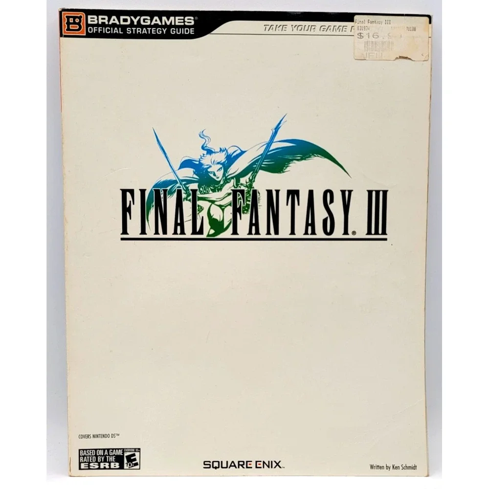 Final Fantasy III DS Official Brady Games Rare Strategy‎ Guide Book